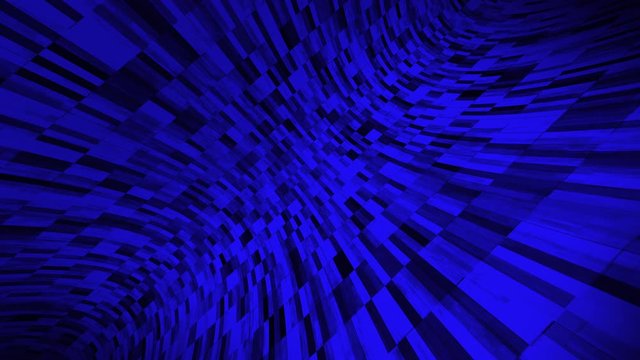 Grids World Spinning Animation Loop Blue