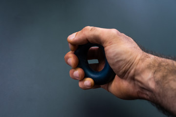 Exercise hand exercises on a black background