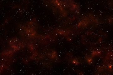 Space background with star field and nebula, illustration