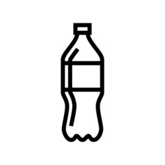 Bottle Icon in outline style on white background