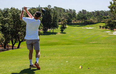 Man Playing Golf - Quinta do Lago - Algarve - Portugal