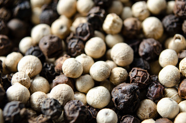 Peppercorns - White Pepper and Black Pepper
