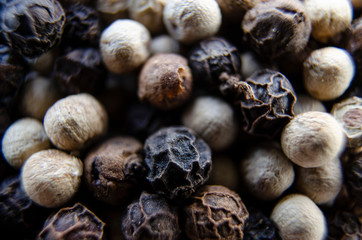 Peppercorns - White Pepper and Black Pepper