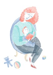 Madre figlio, racconto lettura di una storia, infanzia felice, maternità 