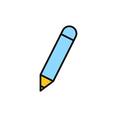 Pencil Icon clour vector