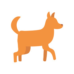 pet dog domestic animal isolated icon design
