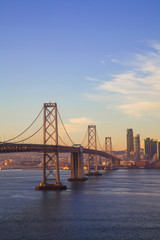 San Francisco City Skyline and Bay Bridge