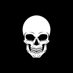 Skull icon. Logo vector illustration.