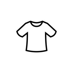 Tshirt icon in trendy flat syle in linear style on white background