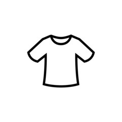 Fototapeta premium Tshirt icon in trendy flat syle in linear style on white background