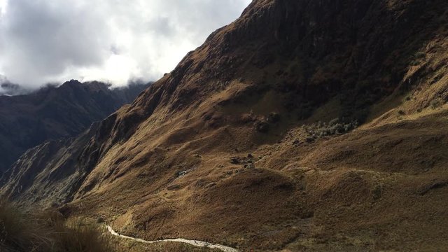 WS Tilt mountains and Inca trail in Cusco Peru