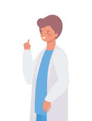 Man doctor with uniform vector design