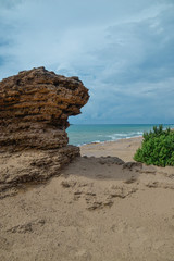 Dunes on the Issos beach, Corfu, Greece