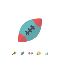 american football ball icon vector illustration design