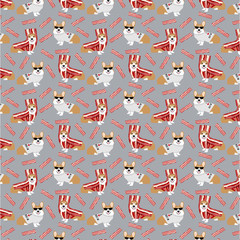 Corgi seamless pattern fabric