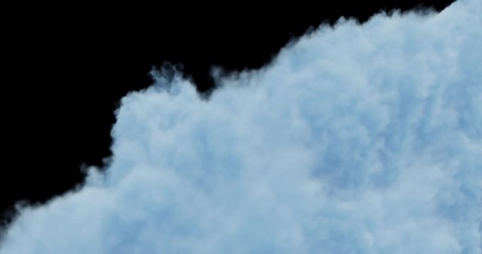 Realistic avalanche, white water rapids , dense, thick smoke, vapor, steam on black background perfect for compositing into your shots.  smoke cloud for composition, use screen or add blending. 3D