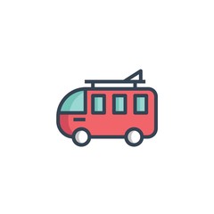 travel bus icon vector illustration design