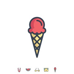 ice cream icon vector illustration design