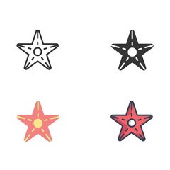 starfish icon vector illustration design