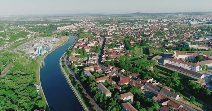 Aerial view of Oradea Fortress Romania 3