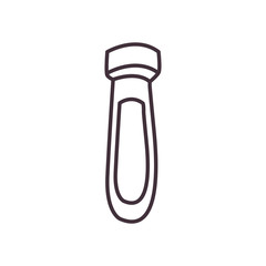 Medical blood tube line style icon vector design