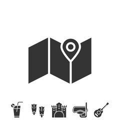 map icon vector illustration design