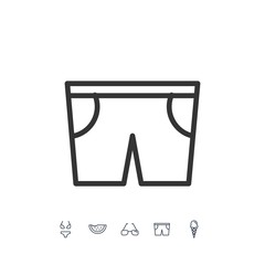 shorts icon vector illustration design