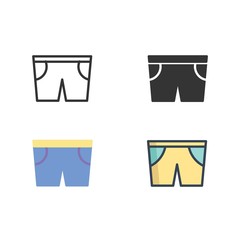 shorts icon vector illustration design