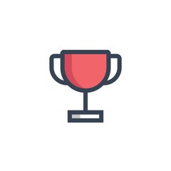 trophy cup icon vector illustration design