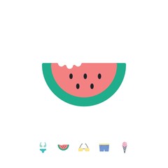 water melon icon vector illustration design