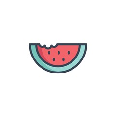 water melon icon vector illustration design