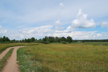 Obraz premium On the banks of the Irtysh River