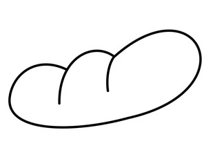 コッペパン(線画)