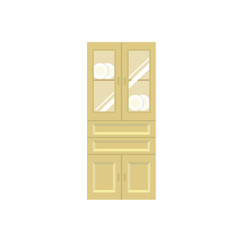 食器棚のイラスト