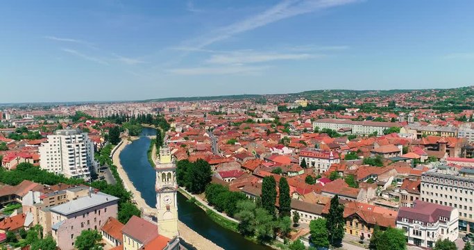 Aerial view of Oradea Romania