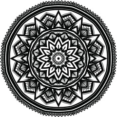 round ornament mandala art for decoration
