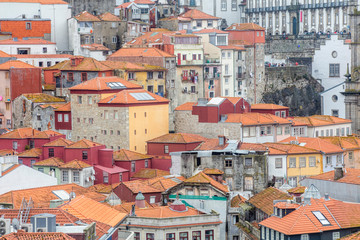 Fototapeta na wymiar Views from Porto in Portugal taken on June 23rd, 2019