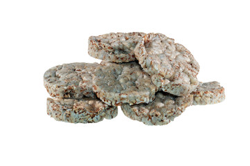 dry bread isolated on white background