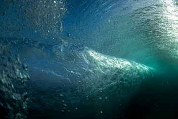 Naklejka premium Underwater wave vortex, Sydney Australia