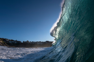 Big waves at sunrise, Sydney Australia