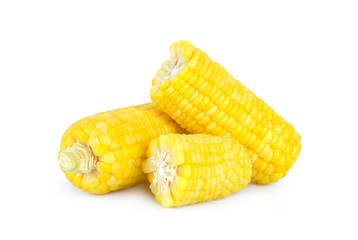 sweet corn isolated on white background