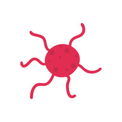 Covid 19 virus flat style icon vector design