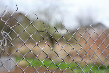 fence netting in the country