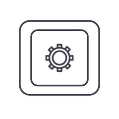 strongbox line style icon vector design