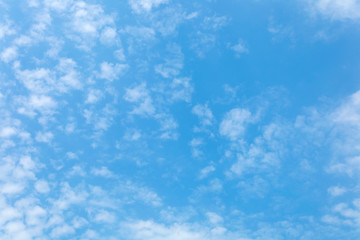 Blue sky with white clouds texture and background.