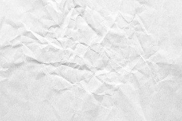 Crumpled white grey paper background texture