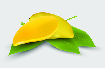 lemon slice with leaf