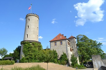 Fototapeta na wymiar GERMANY, BIELEFELD-AUGUST 10, 2018: Residence of the count and ancient castle of Sparrenburg