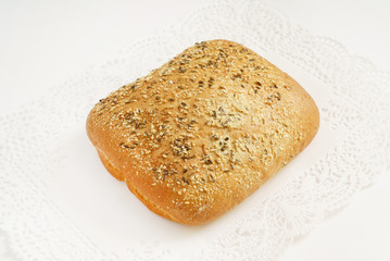 fresh bread with seeds
