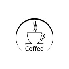 Coffee Cup icon isolated on white background